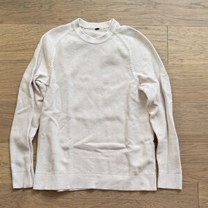 Lululemon Men's Classic Cream Crewneck Sweater Large